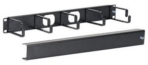 ICC - Cable Management Panel 5 Ring W/Cover 1U
