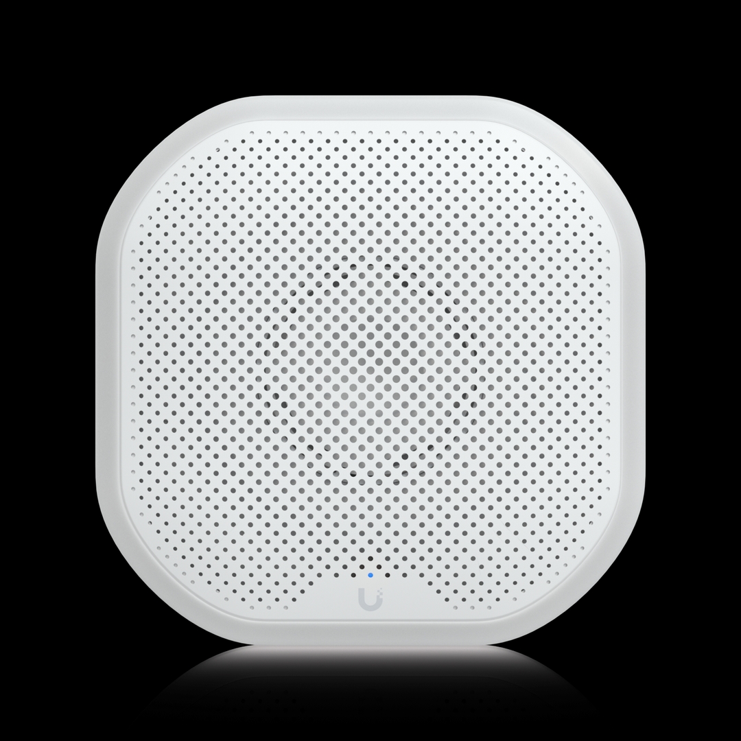 Ubiquiti - All-weather siren delivering 110dB alarm and emergency LED lighting powered using PoE input