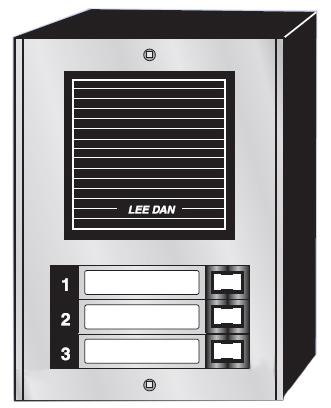 LEEDAN - Door Panel 3 Button Auminum Surface Moun