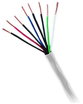 GENESIS CABLE - Cable 18/4 STR 500' Box White CMP