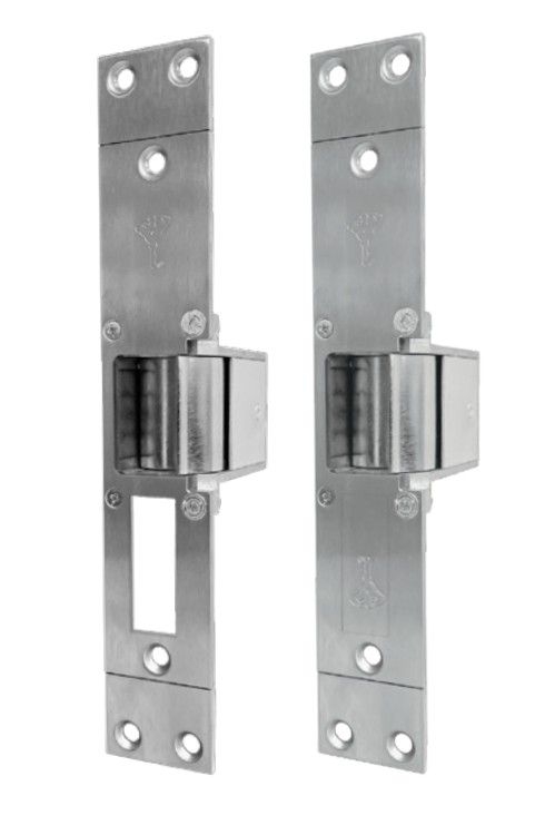 Mul-T-Lock / eFFeFF - Electric Door Release Wood Door W/2 Dead Bolt Cutouts AC/DC Gold (ES-46-79G01-R11)