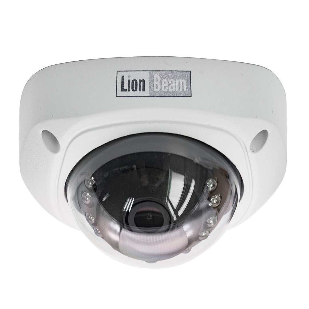 LIONBEAM - Camera Mini Dome IP 5MP 3.6MM IR W/audio