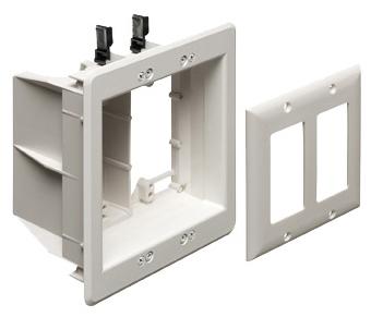 Arlington - TV Box 2 Gang W/Decora Plate Sheetrock