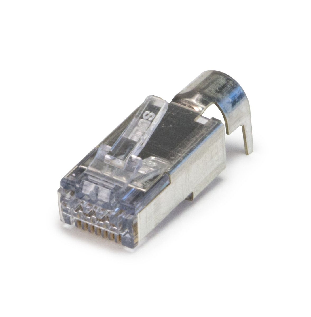 Platinum Tools - RJ45 CAT6A 10Gig Shielded Connector Pass through 100pk