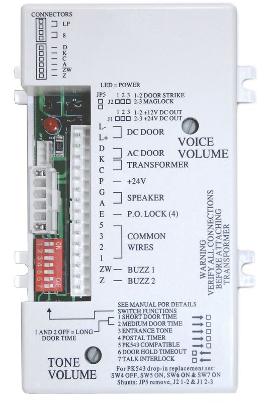TRISTATE - Amplifier For 3 4 5 Wire Intercom System