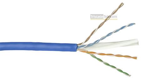 SCP - Cable Cat 6 4 Pair 1000' PVC Pull Box Blue