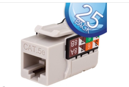 Vertical Cable - INSERT CAT 5 Gray 25 PACK