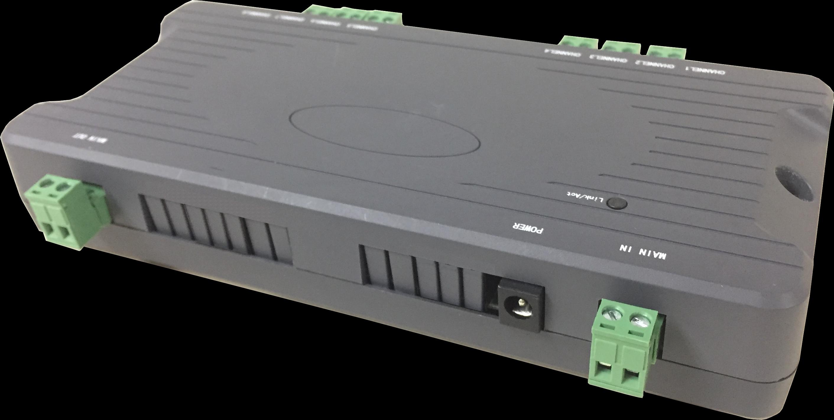 LIONBEAM - Ethernet+PoE over 2 wires Transmitter 8 Port Secondary Master