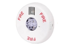 POTTER - PE-STW Wall Strobe LED, Clear Lens, White