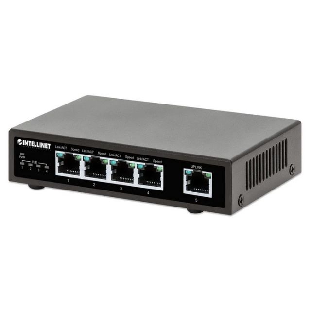 INTELLINET - Switch 5 Port Gigabit PoE + 62W