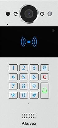 AKUVOX - 2 Wire IP intercom with 1 button & KEYPAD