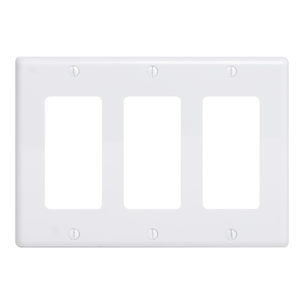ICC - Wallplate Decora 3 Gang White