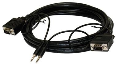 STEREN - Patch Cord VGA/SVGA M-M 12 FT W/Audio