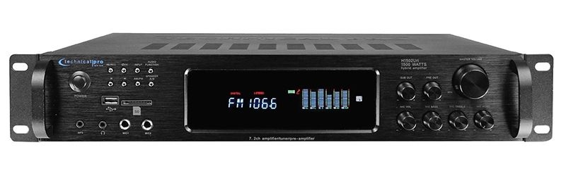 Technical Pro - Amplifier 1500W Bluetooth, USB,SD,Tuner