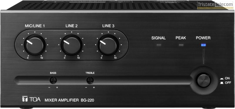 TOA - Amplifier/Mixer 35W Three Input Auto Mut