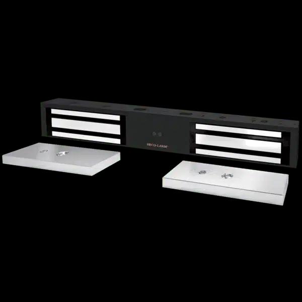Seco Larm - Magnetic Lock Double-Door 1200LB W/Bond & LED - BLACK COLOR