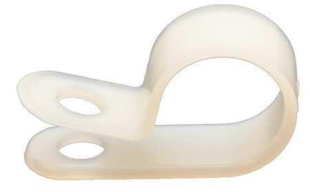 DOLPHIN - CABLE CLAMP 1/4 IN WHITE PK100
