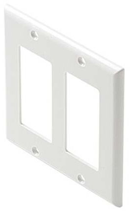STEREN - Plate Decora Wall Plastic Dual-Gang