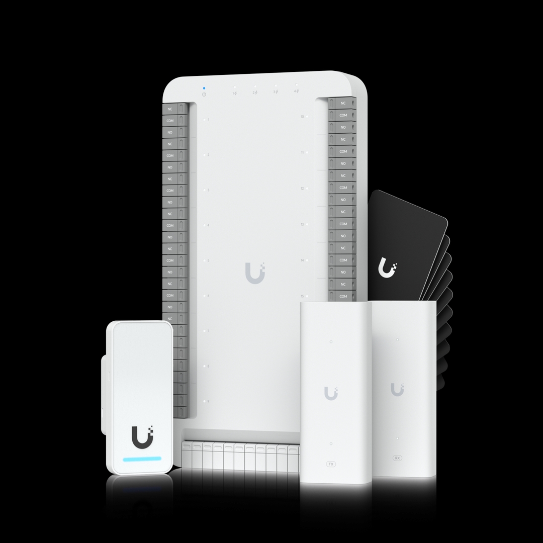 Ubiquiti - UniFi Access Elevator Starter Kit 18 Floors 1) Elevator Hub 1) G2 Reader 2) 2-Wire PoE Extender 10) Access Cards