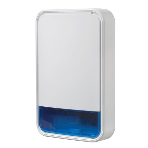 DSC - PowerG 915Mhz wireless outdoor siren with Blue lens. Includes battery.