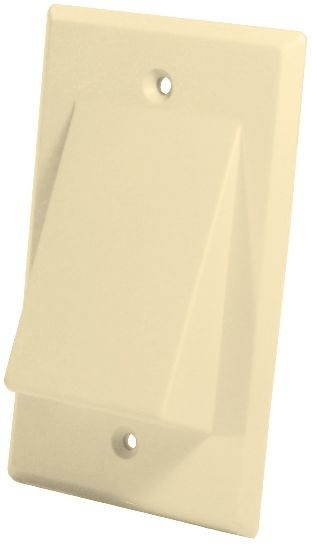 TRISTATE - Faceplate W/Slanty Opening Almond