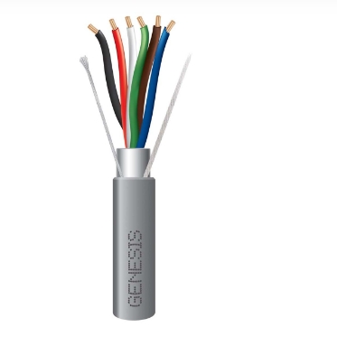 GENESIS CABLE - Cable 18/6 STR Gray 1000' Reel