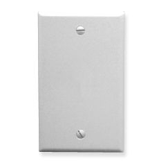 ICC - FACEPLATE, CLASSIC, BLANK, 1G WHITE