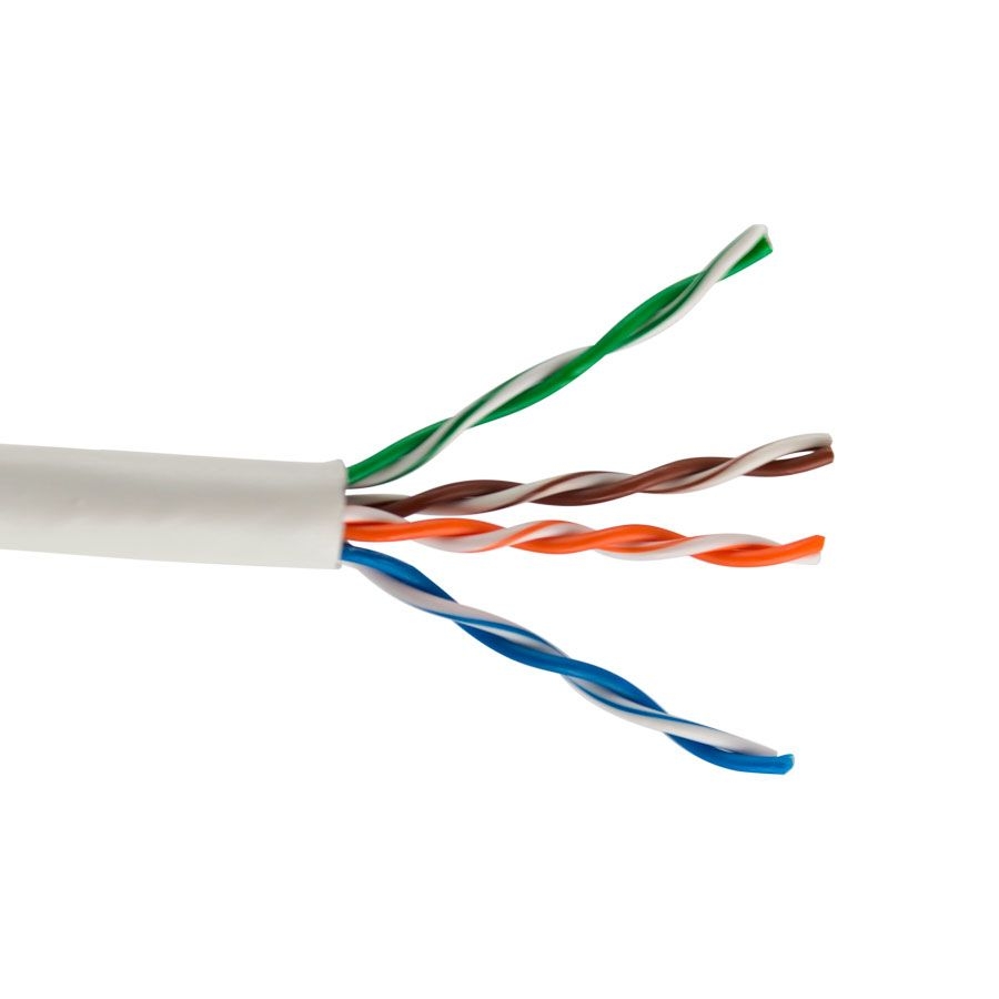 TRISTATE - Cable Cat 5e 4 PR 1000' PVC White PB