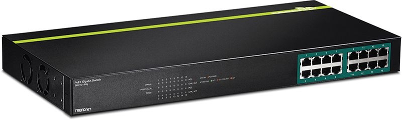 TRENDNET - Switch 16 Port Gigabit PoE+ 246 Watts