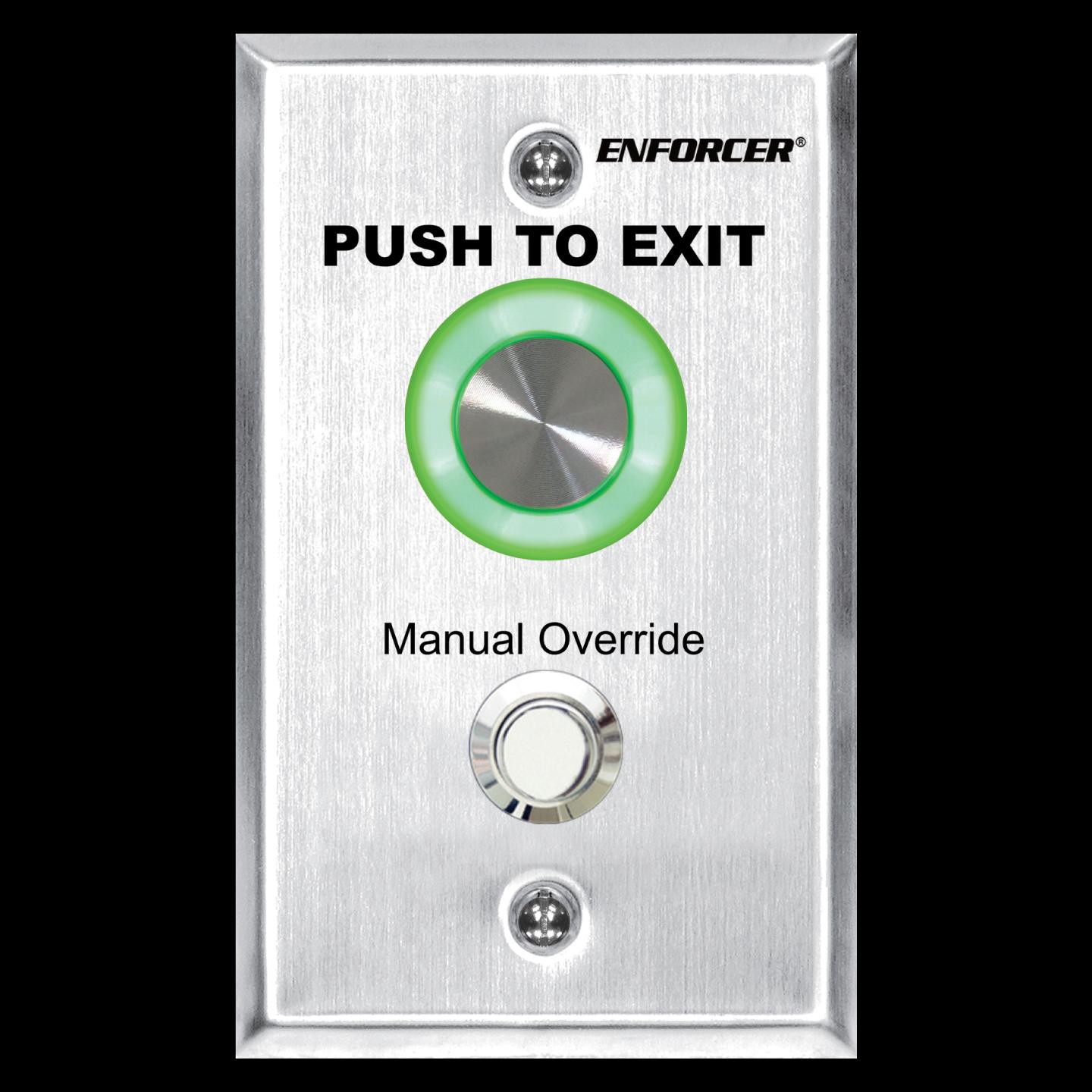 Seco Larm - Push-to-Exit Button W/Timer & Override button