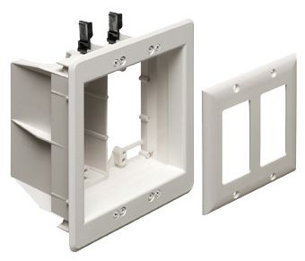 Arlington - TV Box 2 Gang W/Decora Plate Sheetrock