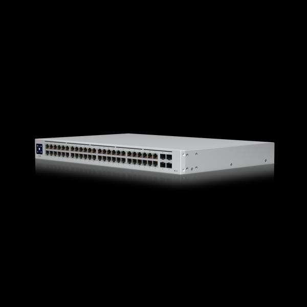 Ubiquiti - UniFi 48 Port Switch 32 GbE PoE+ Ports,16 GbE Ports 4 1G SFP Ports Silent Cooling