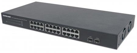 INTELLINET - Switch 24 Port Gigabit Rackmount 2 SFP