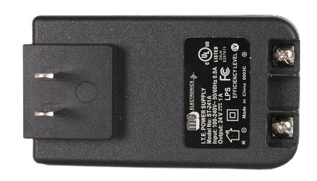 MG Electronics - Power Supply 24VDC 1000ma Plug In ScrewT