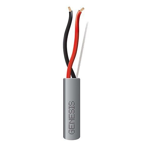 GENESIS CABLE - Cable 18/2 STR Riser PB Gray 500FT
