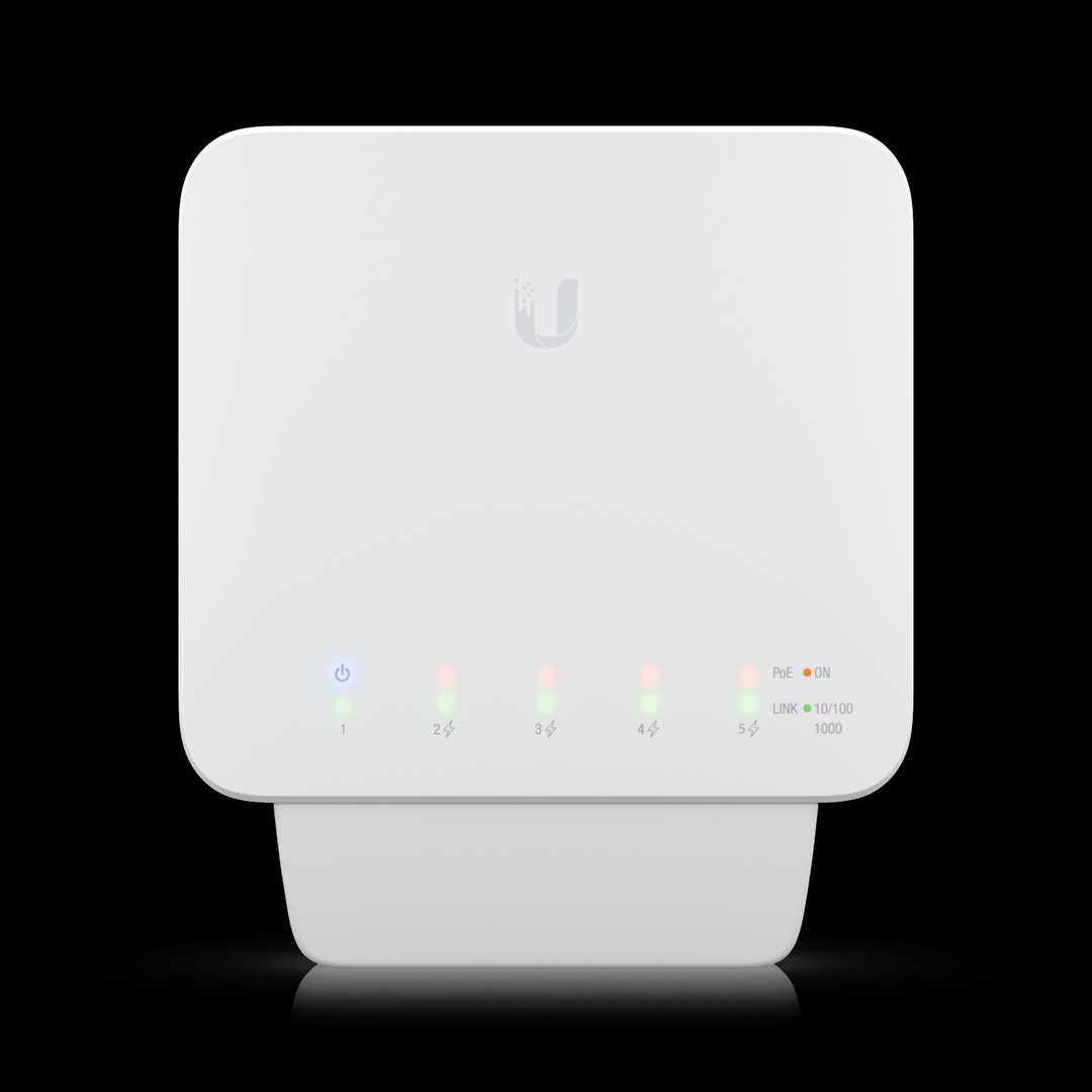 Ubiquiti - Switch Flex 4 GbE PoE+ Ports, 1 GbE PoE++ Port 46W Weatherproof Design
