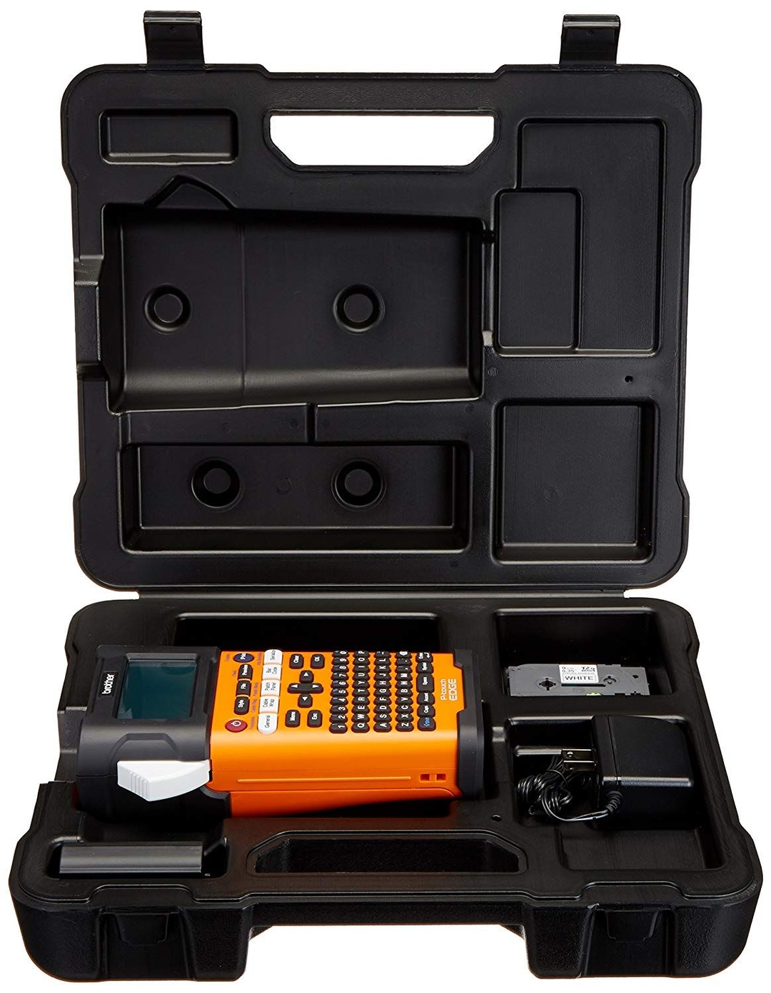 Brother - PT-E550W Wireless Industrial Handheld Labeling Tool w/ PC/Mobile-Connectivity, Auto Cutter, Li-ion Battery & Case