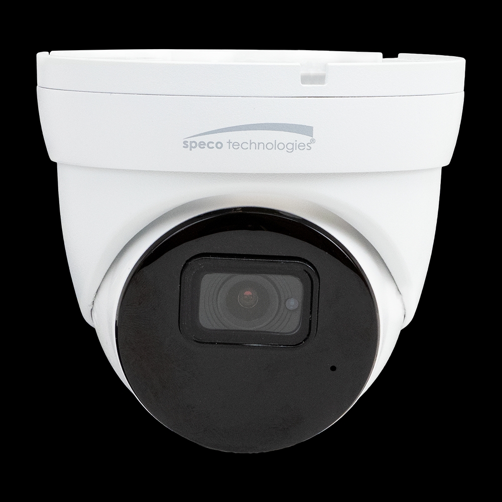 Speco - Speco IP Turret Camera 8MP 2.8MM Advanced Analytic & Face Detection NDAA