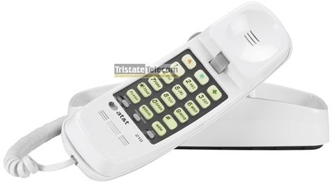 ATT - Single Line Wall Phone White Trimline