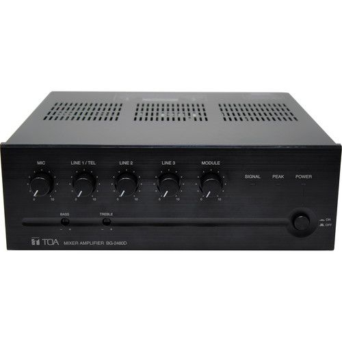 TOA - Amplifier/Mixer 480W Mic/tel/Aux/PGM 5 Inp.