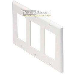 STEREN - Plate Decora Wall Plastic Triple-Gang