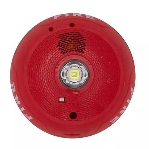 SYSTEMSENSOR - Horn/Strobe Ceiling Mount Red L-Series - New slim Design