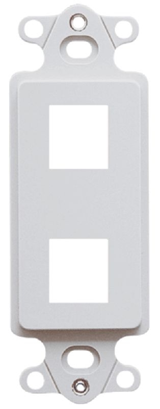 ICC - INSERT, DECOREX, MODULAR 2 PORT, WHITE