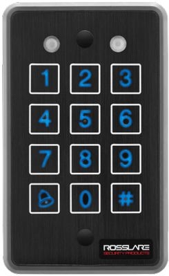 ROSSLARE - Pin/Prox Reader Black Single Gang