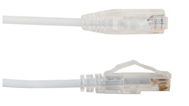 Vertical Cable - Patch Cord CAT 6A Slim Boot 7' White