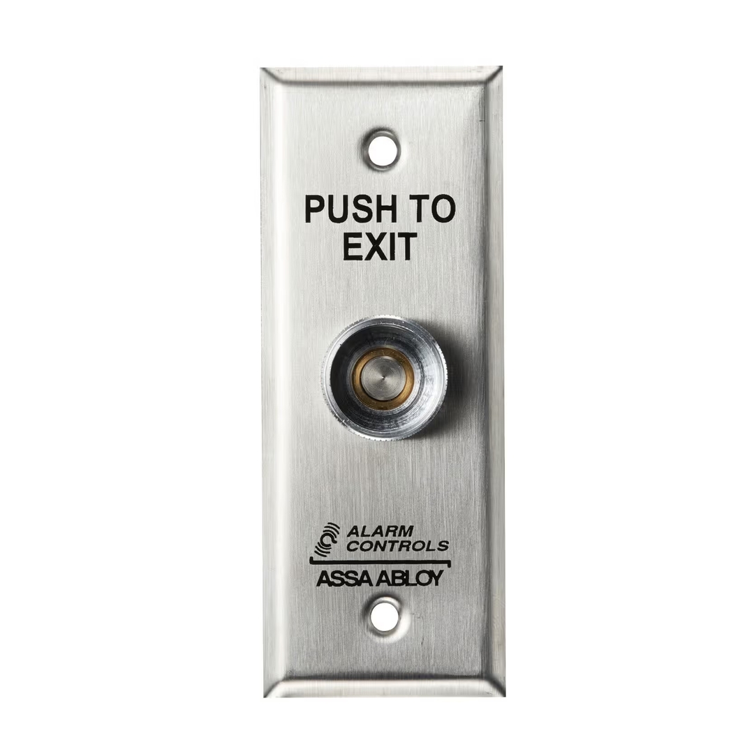 ALARMCONTROLS - Push To Exit Button Pneumatic Timer 1 GANG Outdoor