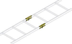 Middle Atlantic - Ladder Rack End Splice hardware 1 Pair