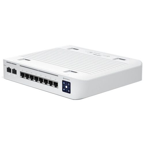 Ubiquiti - Enterprise Switch 8 2.5GbE PoE+ Ports, 2 10G SFP Ports Desktop Mounted High Density