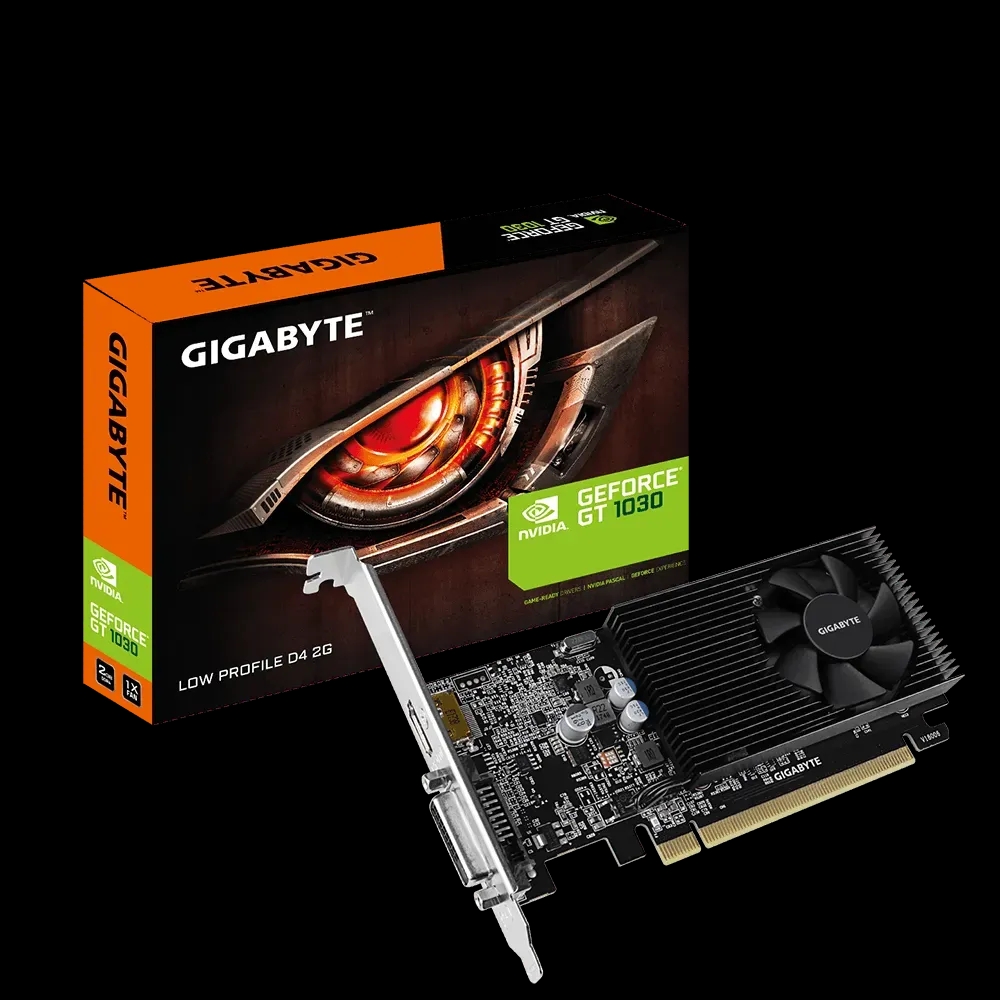 GIGABYTE - V-N1030D4-2GL GeForce GT 1030 Low Profile D4 2G Computer Graphics Card