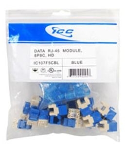 ICC - INSERT CAT 5e BLUE HD 25 Pack